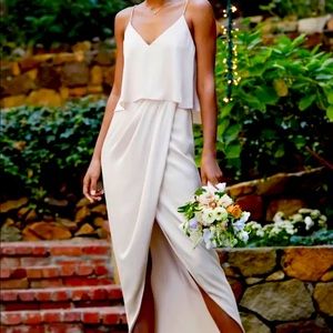 Shona Joy Luxe Frill Tulip Hem Maxi Dress